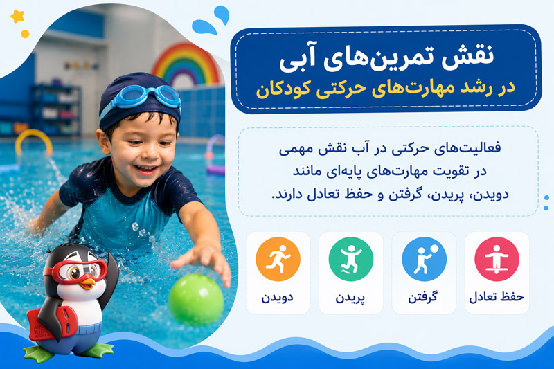 نقش تمرین‌های آبی در رشد مهارت‌های حرکتی کودکان